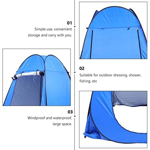  BESPORTBLE Outdoor Shower Room Beach Tent Portable Privacy Shower Toilet Camping Tent with Carrying Bag for UV Sun Protection Waterproof Sun Shelters for Family Camping, Fishing, P