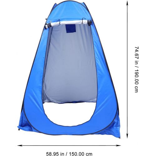  BESPORTBLE Outdoor Shower Room Beach Tent Portable Privacy Shower Toilet Camping Tent with Carrying Bag for UV Sun Protection Waterproof Sun Shelters for Family Camping, Fishing, P