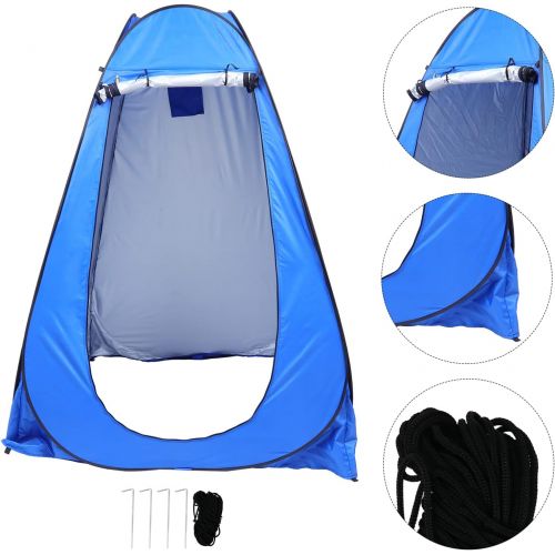  BESPORTBLE Outdoor Shower Room Beach Tent Portable Privacy Shower Toilet Camping Tent with Carrying Bag for UV Sun Protection Waterproof Sun Shelters for Family Camping, Fishing, P