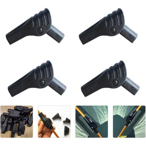  BESPORTBLE 4pcs Canopy Fittings Folding Canopy Tent Coupling Connectors DIY Tent Joint Support Rod Stand Holder Outdoor Tent Accessories Supplies 8.5mm Black