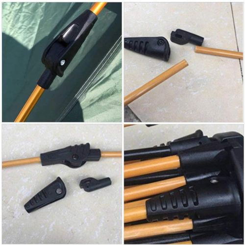  BESPORTBLE 4pcs Canopy Fittings Folding Canopy Tent Coupling Connectors DIY Tent Joint Support Rod Stand Holder Outdoor Tent Accessories Supplies 8.5mm Black