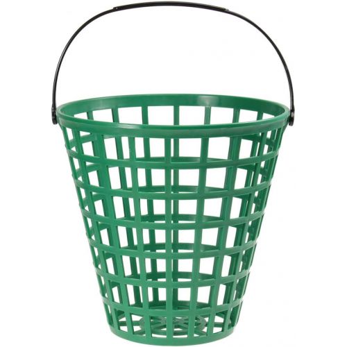  BESPORTBLE Golf Ball Basket, Golfball Container with Handle Ball Holder Contain Stadium Accessories (Green, Can Pack 100pcs)