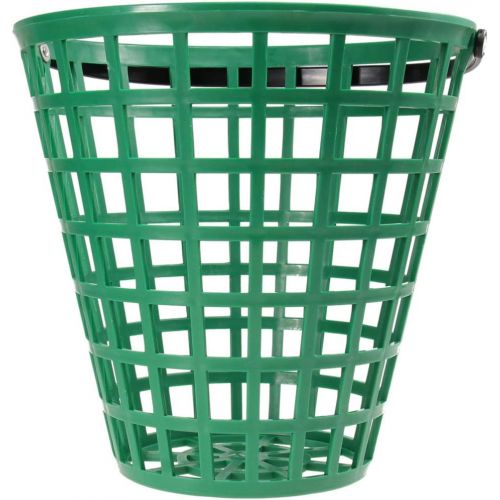  BESPORTBLE Golf Ball Basket, Golfball Container with Handle Ball Holder Contain Stadium Accessories (Green, Can Pack 100pcs)