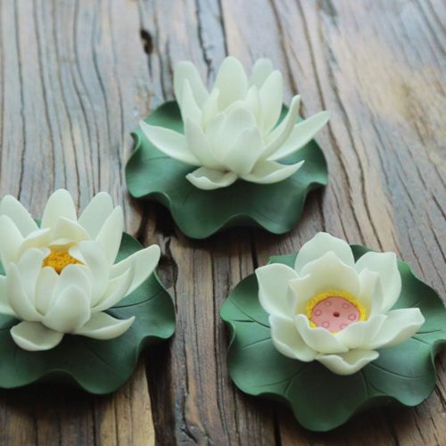  인센스스틱 BESPORTBLE Ceramic Lotus Flower Incense Stick Holder Incense Holder Dish Incense Burner Stand Portable Ash Catcher Tray