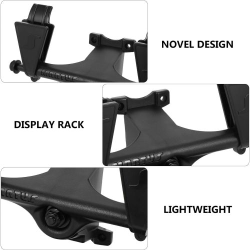  BESPORTBLE Snow Ski Rack Snowboard Rack Wall Mount Ski Wall Mount Display Protable Travel Organizer Skateboard Display Stand Display Holder(Black)