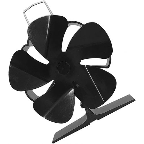  BESPORTBLE Heat Powered Stove Fan for Wood Log Burner Fireplace Black