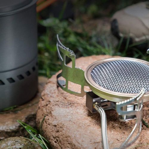  BESPORTBLE Camping Stove Portable Wood Stove Pot Stainless Steel Burning Stove Pot Set for Outdoor Backpacking Hiking Traveling Picnic BBQ