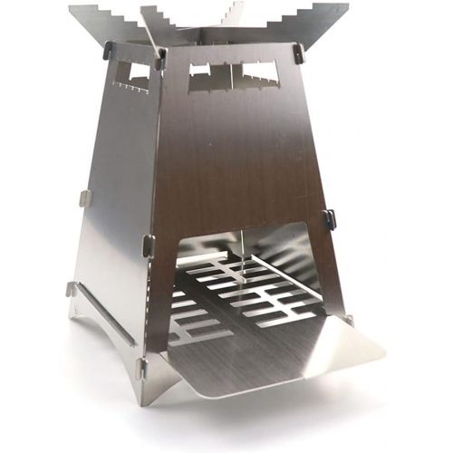  BESPORTBLE Foldable Backpacking Stove Camping Stove Survival Wood Stove Wood Burning Camp Stove Portable Backpacking Stove for Camping Hiking
