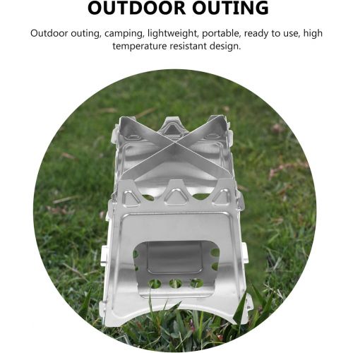  BESPORTBLE Portable Outdoor Pinic Stove Camping Stove Camp Wood Stove Wood Burning Stove Backpacking Stove for Outdoor Hiking Picnic BBQ