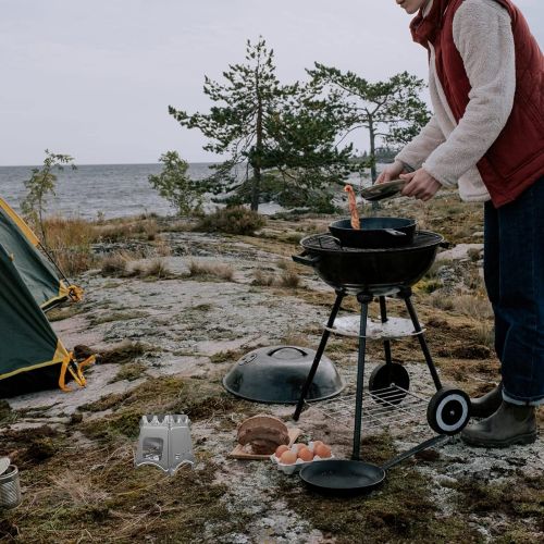  BESPORTBLE Portable Outdoor Pinic Stove Camping Stove Camp Wood Stove Wood Burning Stove Backpacking Stove for Outdoor Hiking Picnic BBQ