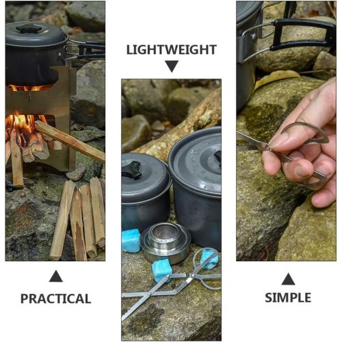  BESPORTBLE Fireplace Log Tongs Heavy Duty Firewood Tongs Stainless Steel Log Claw Large Grabber Outdoor Long Logs Tweezers Fire Place Tools for Wood Stove Fire Pit Campfire