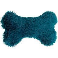 BESSIE AND BARNIE Deluxe Extra Plush Faux Fur Wonderlust Shag Pet Dog Luxury Fashion Bone Toy Pillow