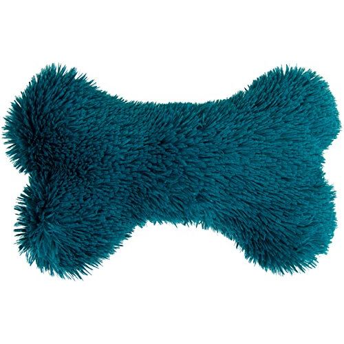  BESSIE AND BARNIE Deluxe Extra Plush Faux Fur Wonderlust Shag Pet Dog Luxury Fashion Bone Toy Pillow