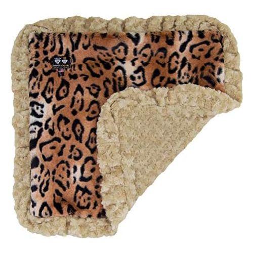  BESSIE AND BARNIE Bessie and Barnie Camel RoseChepard Luxury Ultra Plush Faux Fur Pet, Dog, Cat, Puppy Super Soft Reversible Blanket (Multiple Sizes)