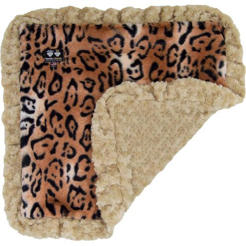  BESSIE AND BARNIE Bessie and Barnie Camel RoseChepard Luxury Ultra Plush Faux Fur Pet, Dog, Cat, Puppy Super Soft Reversible Blanket (Multiple Sizes)