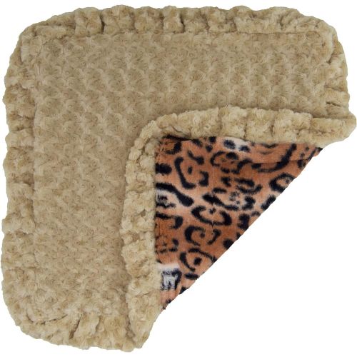  BESSIE AND BARNIE Bessie and Barnie Camel RoseChepard Luxury Ultra Plush Faux Fur Pet, Dog, Cat, Puppy Super Soft Reversible Blanket (Multiple Sizes)