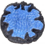 BESSIE AND BARNIE Ultra Plush Blue SkyWolfhound Grey Luxury Shag Deluxe DogPet Cuddle Pod Bed