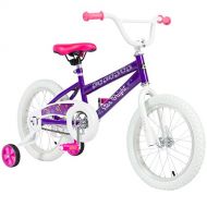 BEST CHOICE PRODUCTS BCP 16 Girls Purple Princess Bike W/ Training Wheels & Basket Kids Bicycles