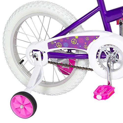  BEST CHOICE PRODUCTS BCP 16 Girls Purple Princess Bike W Training Wheels & Basket Kids Bicycles