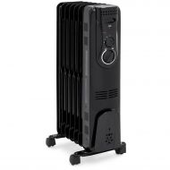BEST CHOICE PRODUCTS Best Choice Products 1500W Home Portable Electric Energy-Efficient Radiator Heater wAdjustable Thermostat, Safety Shut-Off, 3 Heat Settings - Black