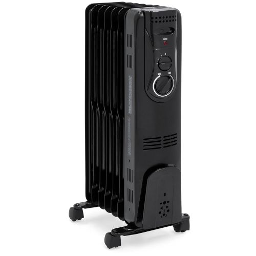  BEST CHOICE PRODUCTS Best Choice Products 1500W Home Portable Electric Energy-Efficient Radiator Heater wAdjustable Thermostat, Safety Shut-Off, 3 Heat Settings - Black