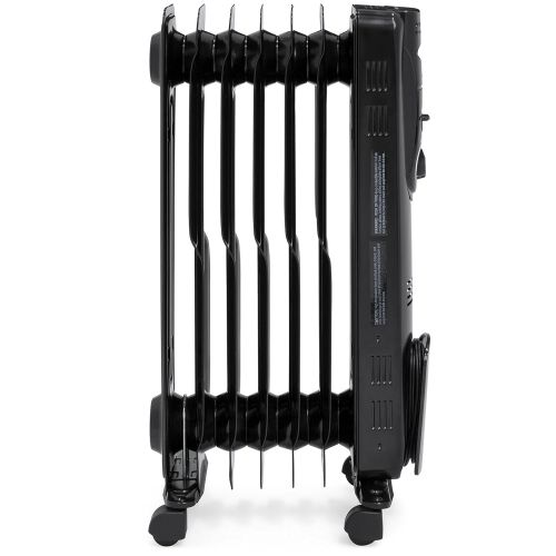  BEST CHOICE PRODUCTS Best Choice Products 1500W Home Portable Electric Energy-Efficient Radiator Heater wAdjustable Thermostat, Safety Shut-Off, 3 Heat Settings - Black