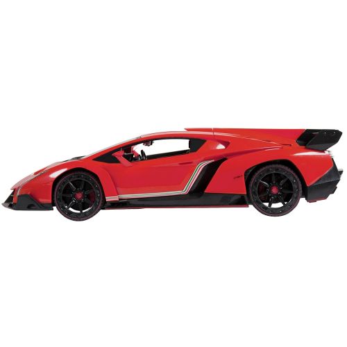  BEST CHOICE PRODUCTS Best Choice Products 114 Scale Remote Control Car Lamborghini Veneno Toy w Gravity Sensor, Engine Sounds, Lights - Red