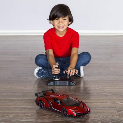  BEST CHOICE PRODUCTS Best Choice Products 114 Scale Remote Control Car Lamborghini Veneno Toy w Gravity Sensor, Engine Sounds, Lights - Red