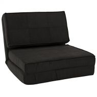 BEST CHOICE PRODUCTS Best Choice Products Convertible Sleeper Chair Bed (Black)