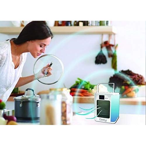  [아마존베스트]Best Direct Cool Performance As seen on TV Air Freshener Mini 3 Level Fan with Remote Control Humidifier with Water Tank: 500 ml For Home/Office/Camping