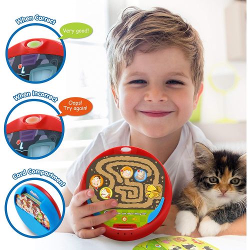  BEST Learning EduQuiz Basic Set I - Interactive Self Learning Educational Matching Toy for Kids Boys & Girls 3 4 5 6 Years Old