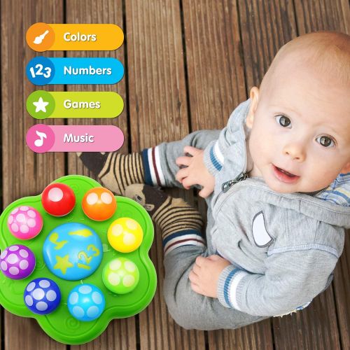  [아마존베스트]BEST LEARNING Mushroom Garden - Interactive Educational Light-Up Toddler Toys for 1 to 3 Years Old Infants & Toddlers - Colors, Numbers, Games & Music for Kids