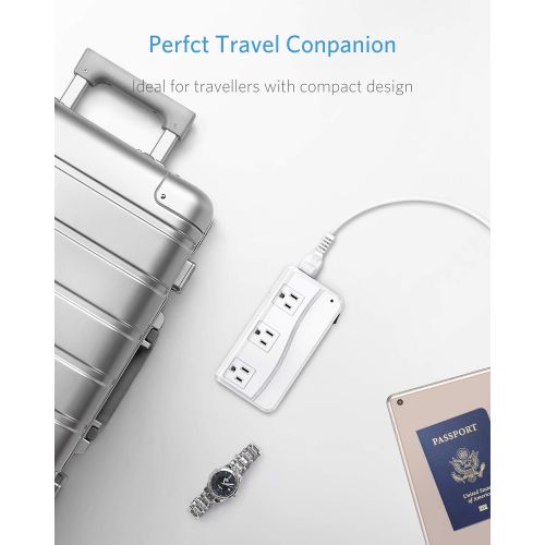  [아마존베스트]BESTEK International Power Adapter, 220V to 110V Step Down Travel Voltage Converter with 4-Port USB Including US/AU/EU/UK//India/South Africa Plug Adapter, 200W