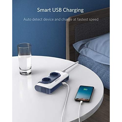  [아마존베스트]-Service-Informationen 200 W Voltage Converter AC 110 V to AC 230 V Travel Adapter / BESTEK Voltage Converter 110 USA with 4 USB Travel Charger/Power Adapter Replaceable Travel Plug Transformer / Power A