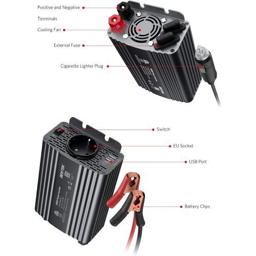  [아마존베스트]-Service-Informationen Inverter 300W/5,000W/1,200W, 500W