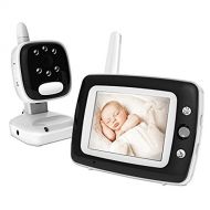 BESTHING LCD Display Video Baby Monitor with Night Vision and Temperature Monitoring and Lullabies