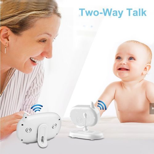  BESTHING Digital Baby Monitor with 3.5 Inch Color Screen, Smart LED Indicator Light, Night Vision, Soothing Lullabies, Two Way Audio and Temperature Display