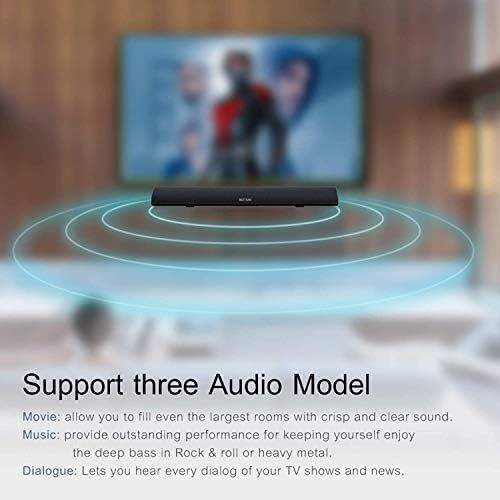  [아마존베스트]BYL 80Watt 34Inch Sound bar, Bestisan Soundbar Bluetooth 5.0 Wireless and Wired Home Theater Speaker (DSP, Bass Adjustable, Optical Cable Included, Worry-Free 90-Day Trial, 2019 Upgrad