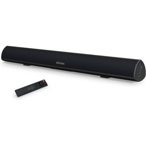  [아마존베스트]MEGACRA 80 Watt Sound Bar, BESTISAN Sound Bars for TV of Home Theater System (Bluetooth 5.0, 34 inch, DSP, Strong Bass, Wireless Wired Connections, Bass Adjustable, Wall Mountable)