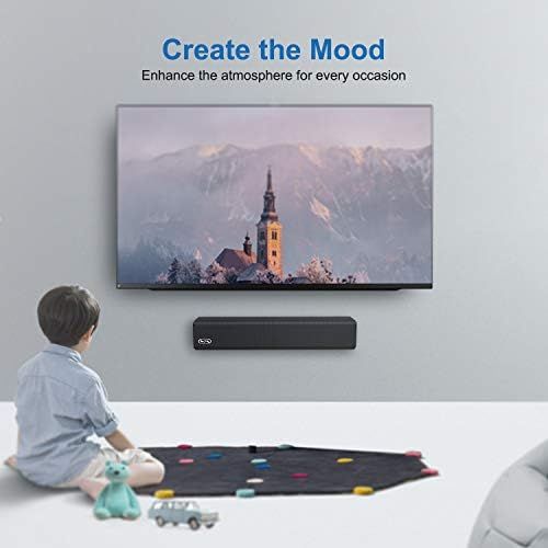  Soundbar, BESTISAN Sound Bar with Bluetooth 5.0 and Wired Connections Home Audio Sound Bars for TV (50 Watt, 3 Audio Mode, Touch Control, Sub-Out Port, Bass Adjustable, Mountable,