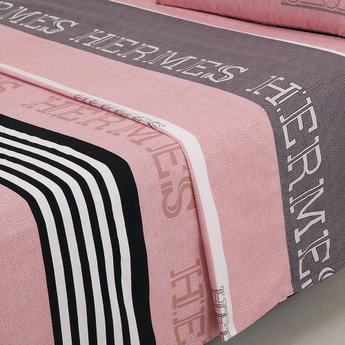  BESTLINESTOYOU Bed Sheet Set 4-Piece，Brushed Microfiber 1500 Bedding.Extra Deep Pocket（18In）, Fitted Sheet, Flat Sheet & 2 Pillowcase ( Pink/ Twin)