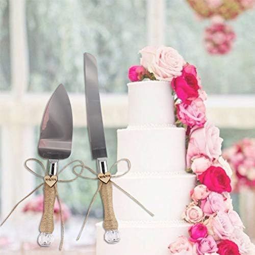  [아마존베스트]BESTOYARD Wedding Cake Server Cake Knife Set Stainless Steel Cake Scoop Cake Scoop Cutlery for Wedding Cake/Christening/Anniversary