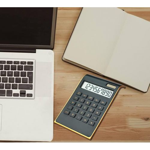  [아마존베스트]Office Calculator,BESTWYA 10-Digit Dual Power Business Handheld Desktop Calculator for Office Student (New Black,Pack of 2)