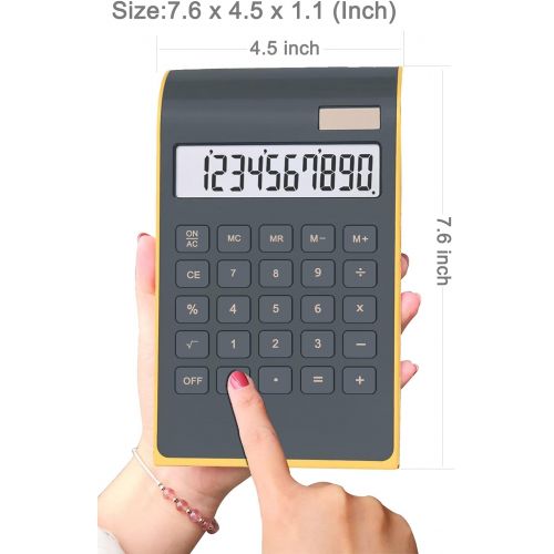  [아마존베스트]Office Calculator,BESTWYA 10-Digit Dual Power Business Handheld Desktop Calculator for Office Student (New Black,Pack of 2)