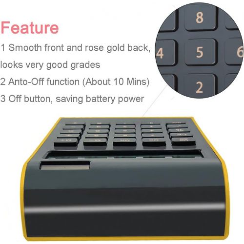  [아마존베스트]Office Calculator,BESTWYA 10-Digit Dual Power Business Handheld Desktop Calculator for Office Student (New Black,Pack of 2)