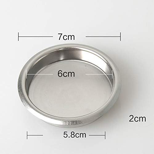  BESTonZON 58mm Metall Blind Filter von Espresso Kaffeemaschine Maker Back Flush Einsatzkorb fuer die Reinigung der Brewing Gruppe von Espressomaschine