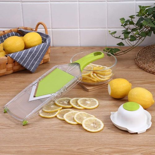  BESTONZON Einstellbare Mandoline Blade Feine bis dicke Scheibe Gemuesegitter Cutter Silcer fuer Kase, Zwiebeln, Kartoffelchips und Zitrone