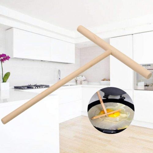  BESTONZON Crepe Pancake Teig Spreizer Holz Crepe Pfannen Teig Distributor aus Holz Kueche Utensil Pfanne oder Pfanne