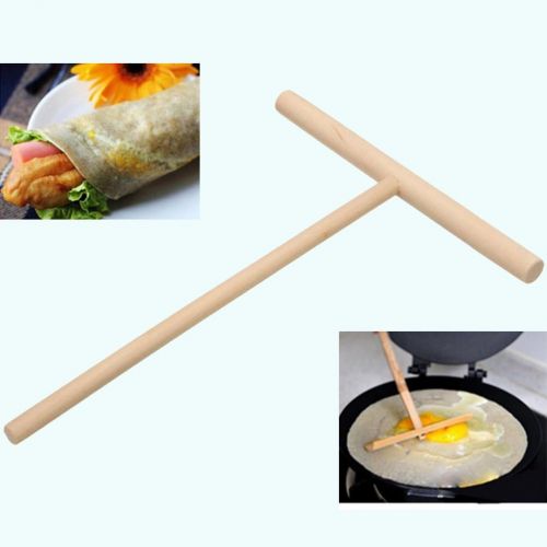  BESTONZON Crepe Pancake Teig Spreizer Holz Crepe Pfannen Teig Distributor aus Holz Kueche Utensil Pfanne oder Pfanne