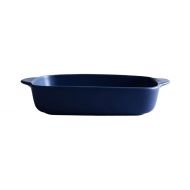 BESTonZON BESTONZON Rechteckige Auflaufform mit Griffen aus Keramik zum Backen im Ofen (dunkelblau)